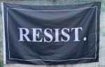 Anti Trump Black Resist Flag 3x5 Feet