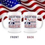 Hogg Best Mom Mug, Donald Trump Coffee Mug, Funny Trump Gifts for Mother's Day, Worlds Best Mom Coffee Cup, Mother's Day Cup, Ceramic 15 oz