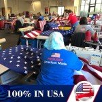 Thicken American Flag for Outside, 3x5 100% in USA High Wind, Outdoor Heavy Duty with Embroidered Stars, 420D Nylon US Flag with Sewn Stripes Brass Grommets Outside All Weather