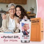 Polmmys Mothers Day Gifts for Mom from Daughter, Son - Mom Birthday Gifts, Best Moms Ever, Cool Trump Moms Cup for Birthday Christmas Presents Valentines Gift - 20oz Trump Tumbler