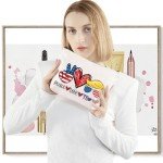 LEVLO Funny President Cosmetic Bag President 2025 Back Gift Peace Love President Makeup Zipper Pouch Bag (Peace Trum)