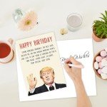 Funny Trump Birthday Card for Men Women, Unique 30th 40th 50th 60th Birthday Gifts for Husband Wife, Humor Trump Birthday Decoration for Mom Dad, Men Birthday Gift Ideas