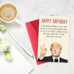 Funny Trump Birthday Card for Men Women, Unique 30th 40th 50th 60th Birthday Gifts for Husband Wife, Humor Trump Birthday Decoration for Mom Dad, Men Birthday Gift Ideas