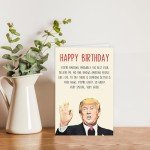 Funny Trump Birthday Card for Men Women, Unique 30th 40th 50th 60th Birthday Gifts for Husband Wife, Humor Trump Birthday Decoration for Mom Dad, Men Birthday Gift Ideas