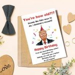 Naixiwen Funny Trump Birthday Card for Women Men, Hilarious Donald Trump Birthday Gift from Husband Wife, Joke Bday Card for Friend, Nobody Can Wish You A Better Bday Than Me