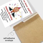 Naixiwen Funny Trump Birthday Card for Women Men, Hilarious Donald Trump Birthday Gift from Husband Wife, Joke Bday Card for Friend, Nobody Can Wish You A Better Bday Than Me
