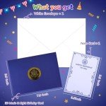 Birthday Card, Musical Pop Up Greeting Cards w Light, Blow Out Candle & Play Happy B-day Music Pop Up Card, Greeting Cards Gifts for Him or Her (Birthday Song, Presidential Blessings & Surprise)
