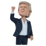 Diamond In The Rough Trump Bobblehead - 8 Inch Trump Keep Fighting Fist Pump Bobblehead Merchandise | Trump Bobble Head 2024 | Funny Trump Gifts for Trump Fans | Trump Fight Figure | Trump Merch 2024