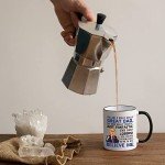 YHRJWN - Trump Dad Mug - Father's Day Gift from Daughter - Funny Trump Gift for Dad - Papa Husband Coffee Cup for Birthday, Christmas 11 Oz (Black Handle)