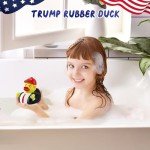 Large Donald Trump Rubber Duck, 3.5 Inch for Jeep Ducking, Bath Toy for Election, 2025 Gifts for Kids Adults, Car Dashboard Decorations