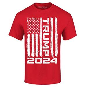 shop4ever® Trump Flag 2024 T-Shirt Large Red 0