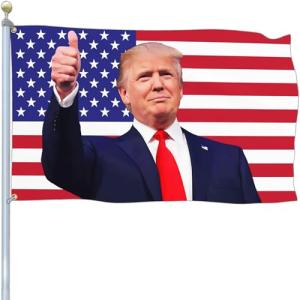 NASIAN Trump President Flag Trump 2025 Flag 3x5 Ft Outdoor Funny Donald Trump Flags for Outside Double Sided Yard Bedroom Room House Decorations Banner