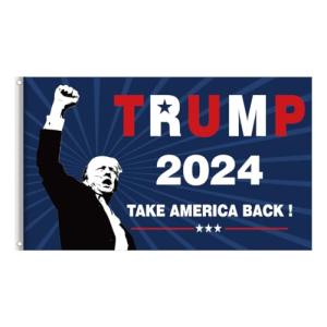 Trump 2024 Flag 3x5 Ft Flag Take America Back Flag Banner with Brass Grommets for Indoor Outdoor Decorations
