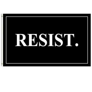 Anti Trump Black Resist Flag 3x5 Feet