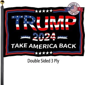 Trump 2024 Double-Sided Outdoor Flag - 3x5 ft
