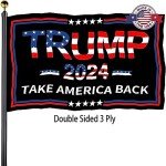 Trump 2024 Double-Sided Outdoor Flag - 3x5 ft
