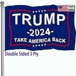Trump 2024 Double-Sided Outdoor Flag - 3x5 ft