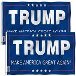 Anley 2-Pack 3x5 Foot Trump Flags