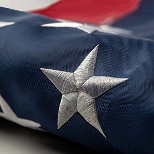 Durable 3x5 FT Outdoor Embroidered American Flag