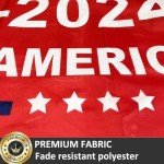 Trump 2024 Double-Sided Outdoor Flag - Red