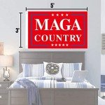 MAGA Country Flag – Trump 2024 Banner - 3x5 Ft