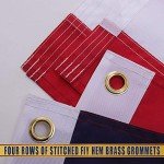 Durable 3x5 FT Outdoor Embroidered American Flag