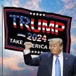 Trump 2024 Double-Sided Outdoor Flag - 3x5 ft