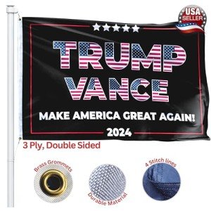 Trump 2024 Premium Double-Sided 3x5 Flag