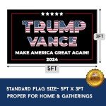 Trump 2024 Premium Double-Sided 3x5 Flag
