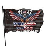 Trump 45th 47th President Flag for Indoor Outdoor Decor