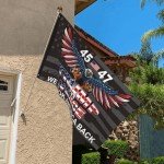 Trump 45th 47th President Flag for Indoor Outdoor Decor