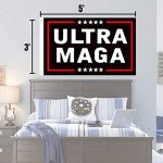 Double-Sided MAGA Flags 3x5 Ft - Trump 2024