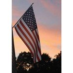 Durable 3x5 FT Outdoor Embroidered American Flag