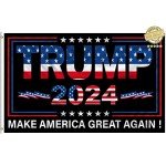 Trump 2024 Flag - Double-Sided 3x5 FT Banner