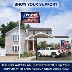 Trump 2024 Double-Sided Flag - MAGA Banner