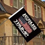 Jesus is My Savior, Trump is My President Flag