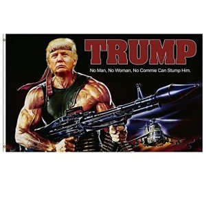 Trump Flag Rocket Gun - 3 x 5 Feet Banner