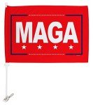 MAGA Trump Car Flag - Patriotic Yard Banner