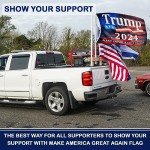 Trump 2024 Double-Sided Flag - MAGA Banner