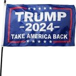 Trump 2024 Supporter Hat and Flag Set