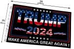 Trump 2024 Flag - Double-Sided 3x5 FT Banner