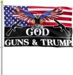 Trump 2024 Patriotic Eagle Flag - 3x5 Outdoor