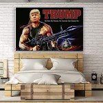 Trump Flag Rocket Gun - 3 x 5 Feet Banner