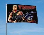Trump Flag Rocket Gun - 3 x 5 Feet Banner