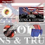 Trump 2024 Patriotic Eagle Flag - 3x5 Outdoor