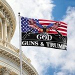 Trump 2024 Patriotic Eagle Flag - 3x5 Outdoor