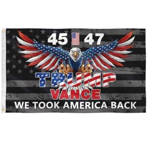 Trump 45th 47th President Flag - We Took America Back