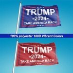 Trump 2024 Take America Back 3x5 Flag Set
