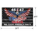 Trump 45th 47th President Flag - We Took America Back
