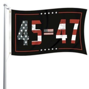 Kiawuraj Trump 2024 Vintage American Flag 3x5ft